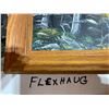 Image 3 : Framed landscape painting, by Flexhaug - 26.5"x17"