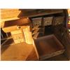 Image 7 : vintage double pedestal roll top desk - no key, some pieces loose - 60"x33"x50"H