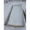 Image 1 : door and door frame - door: 79.5"x35.75", frame: 83"x38"
