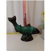 Image 1 : Blue Mountain Pottery - fish 9 1/2"w x 6 1/2"w