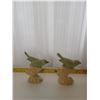 Image 2 : Pair of green birds ornament