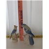 Image 1 : 2 blue-winged birds ornaments