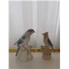 Image 2 : 2 blue-winged birds ornaments