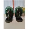 Image 3 : Blue Mountain Pottery - Pair of Peacock bookends