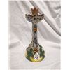 Image 1 : Vintage painted Italian candleholder - 9"