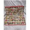 Image 1 : Antique tobacco flower silks, made into pillowcase - 19"x19"