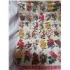 Image 4 : Antique tobacco flower silks, made into pillowcase - 19"x19"