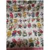Image 5 : Antique tobacco flower silks, made into pillowcase - 19"x19"