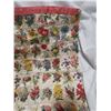Image 7 : Antique tobacco flower silks, made into pillowcase - 19"x19"