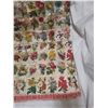 Image 8 : Antique tobacco flower silks, made into pillowcase - 19"x19"