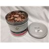 Image 1 : Tobacco tin full of 1 cent Canadian coins