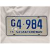 Image 1 : Rare 1976, G Saskatchewan license plate, government