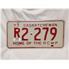 Image 1 : Rare 1973, R Saskatchewan license plate, Restricted