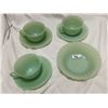 Image 1 : Fire king/Anchor green dishes lot