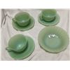 Image 2 : Fire king/Anchor green dishes lot