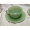 Image 3 : Fire king/Anchor green dishes lot