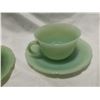 Image 4 : Fire king/Anchor green dishes lot