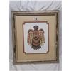 Image 1 : J. Riley framed Eagle painting - 14"x16"