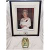 Image 1 : Official Queen Elizabeth photo, plus tin - 17"x21"
