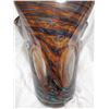 Image 4 : Fancy blown glass vase, stunning colors