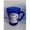 Image 3 : Cobalt blue, Shirley Temple pitcher - 4.5" and cup 3.5"