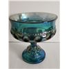 Image 3 : Green carnival glass candy bowl - 5"