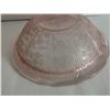 Image 3 : Depression pink glass bowl - 8.5"