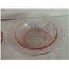 Image 4 : Depression pink glass candy dish, with lid - 6"