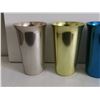 Image 2 : 4 "Westbend" aluminum colored tumblers - made in USA - 5"