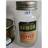Image 2 : Vintage Nabob coffee tin and jar