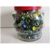 Image 4 : Peanut Butter jar, full of marbles