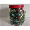 Image 5 : Peanut Butter jar, full of marbles