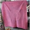Image 5 : Handmade patchwork star blanket - 70"x75" - Pink/Purple