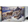 Image 3 : 2 Different Wildlife pictures on canvas - White-tailed deer (12"x18") & Moose (16"x24")