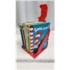 Image 7 : Collection of 13 older, Dr Seuss children's books & original book holder
