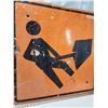 Image 2 : "Men Working" highway sign - 35.5"x35.5"
