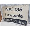 Image 2 : "RM Crime Watch" highway sign - 35.5"x24"