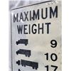 Image 2 : "Max Weight" highway sign - 35.5"x24"