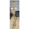 Image 1 : Heavy brass, claw footed coat rack - 70"H x 15"W