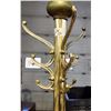 Image 4 : Heavy brass, claw footed coat rack - 70"H x 15"W