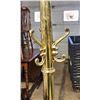 Image 5 : Heavy brass, claw footed coat rack - 70"H x 15"W