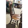 Image 4 : Set of 4, wooden Windsor back chairs - 38"H x 16"W x 19"D
