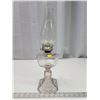 Image 1 : #1 clear glass oil lamp, w/ chimney