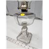 Image 2 : #1 clear glass oil lamp, w/ chimney