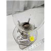 Image 3 : #1 clear glass oil lamp, w/ chimney
