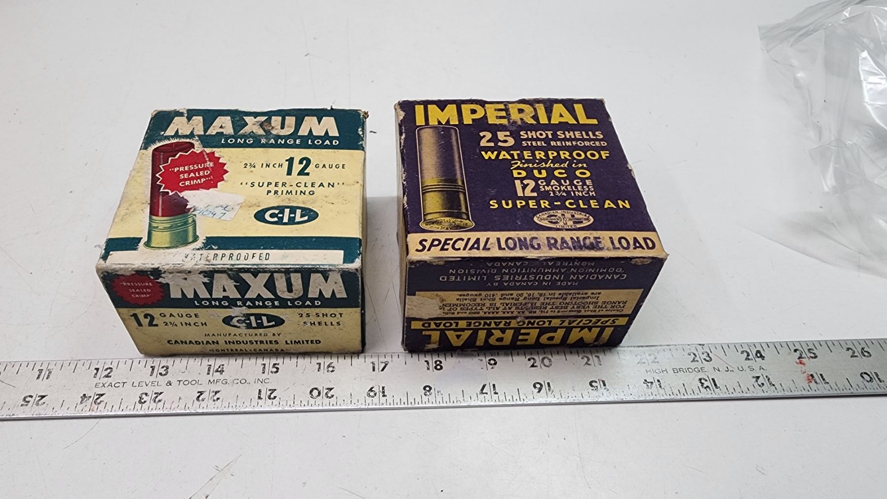 2 NOS, shotgun shell boxes - Imperial & Maxum - Schmalz Auctions
