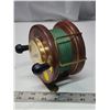 Image 3 : "Peetz" wooden fishing reel alarm clock - works