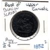 Image 1 : BANK OF UPPER CANADA, 1852 HALF PENNY BANK TOKEN, DRAGON SLAYER