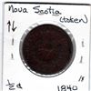 Image 2 : 1840, PROVINCE OF NOVA SCOTIA, HALF PENNY TOKEN