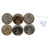 Image 1 : LOT OF 6, 1948, 10 CENT PIECES